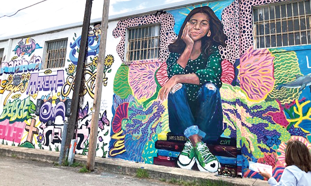 Colorful murals of those who died in the Uvalde, Texas shooting