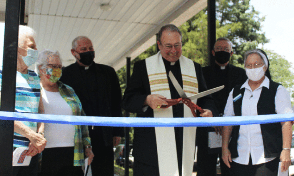 Bishop blesses new outreach facilities