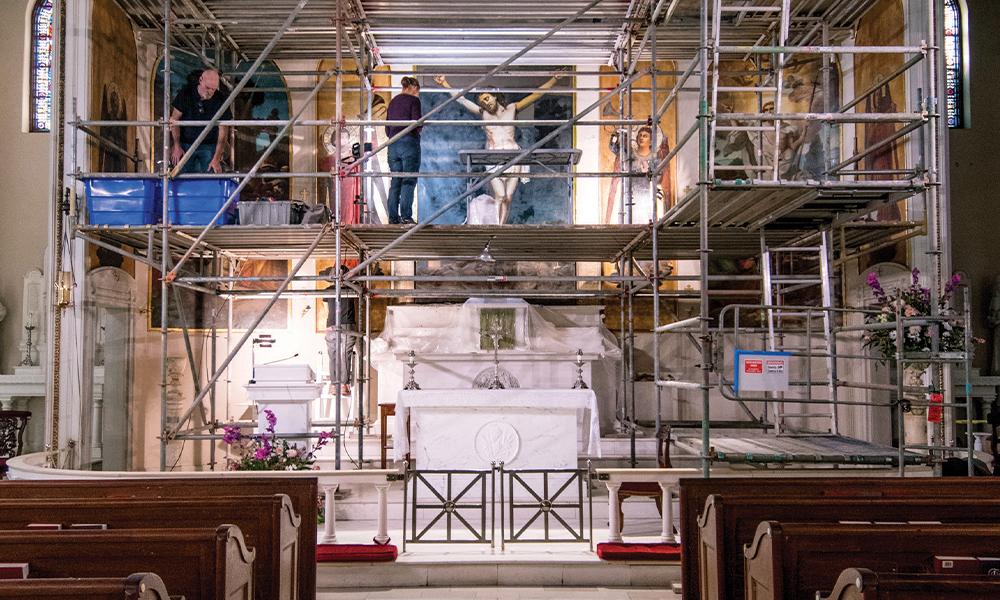 Restoring the art of St. Mary