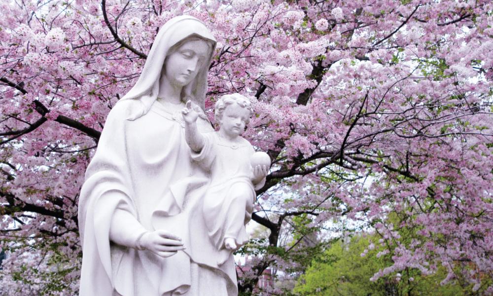 Statue of the Virgin Mary and Christ Child