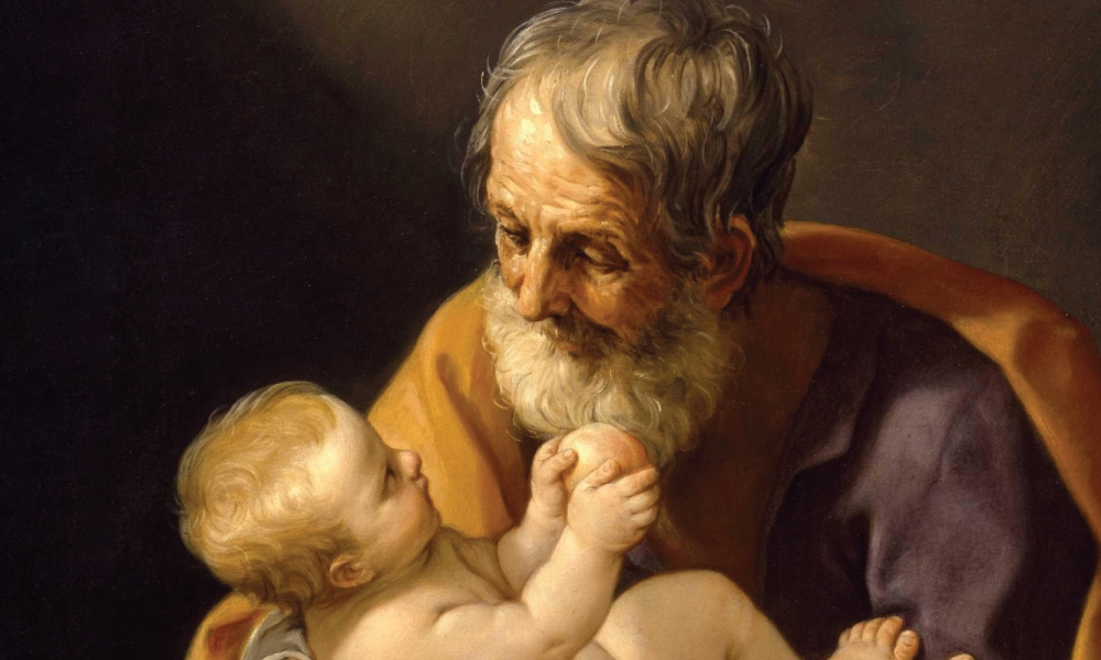 St. Joseph holding the Christ Child