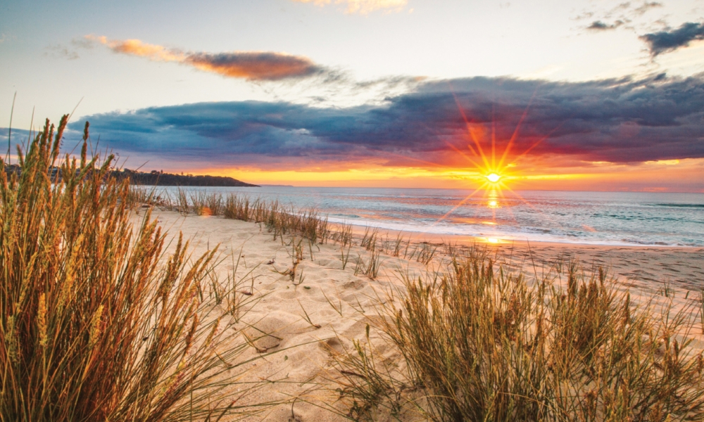 Sunrise at the beach