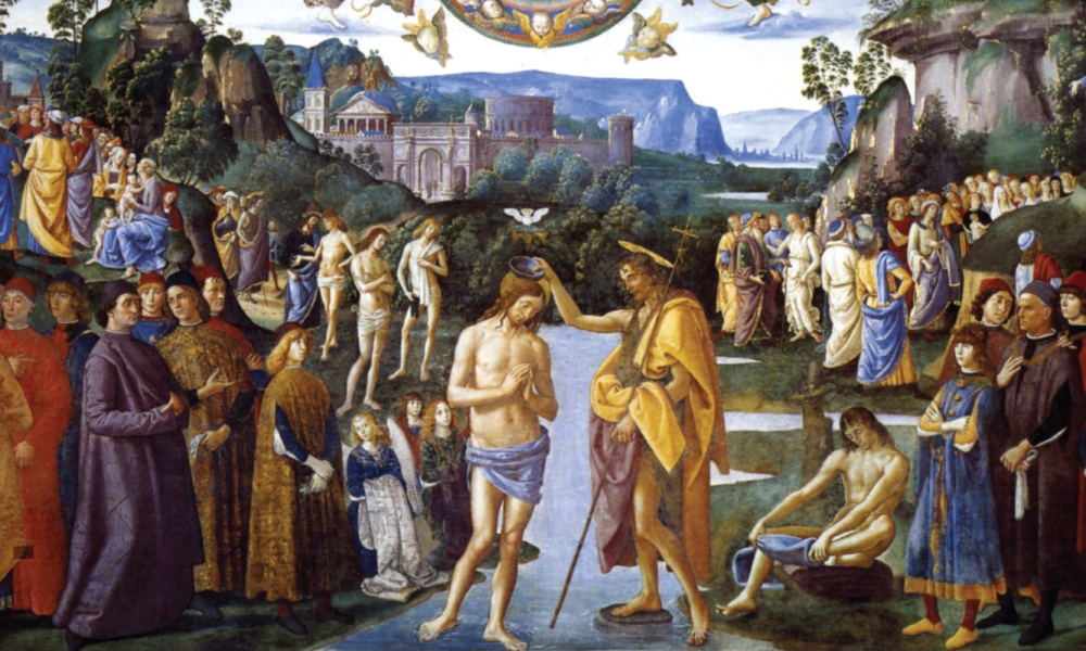 Baptism of Christ by Pietro Perugino