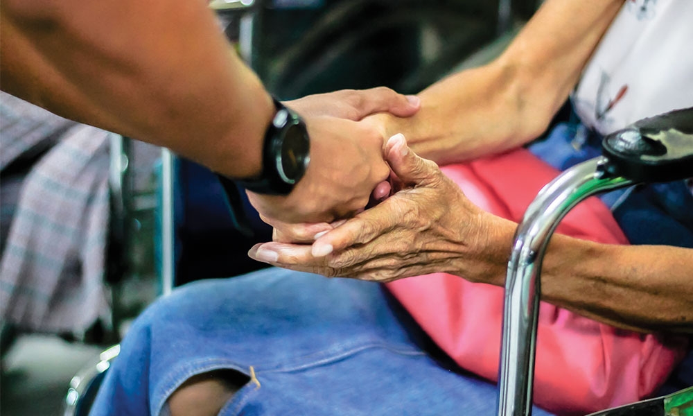 People holding hands