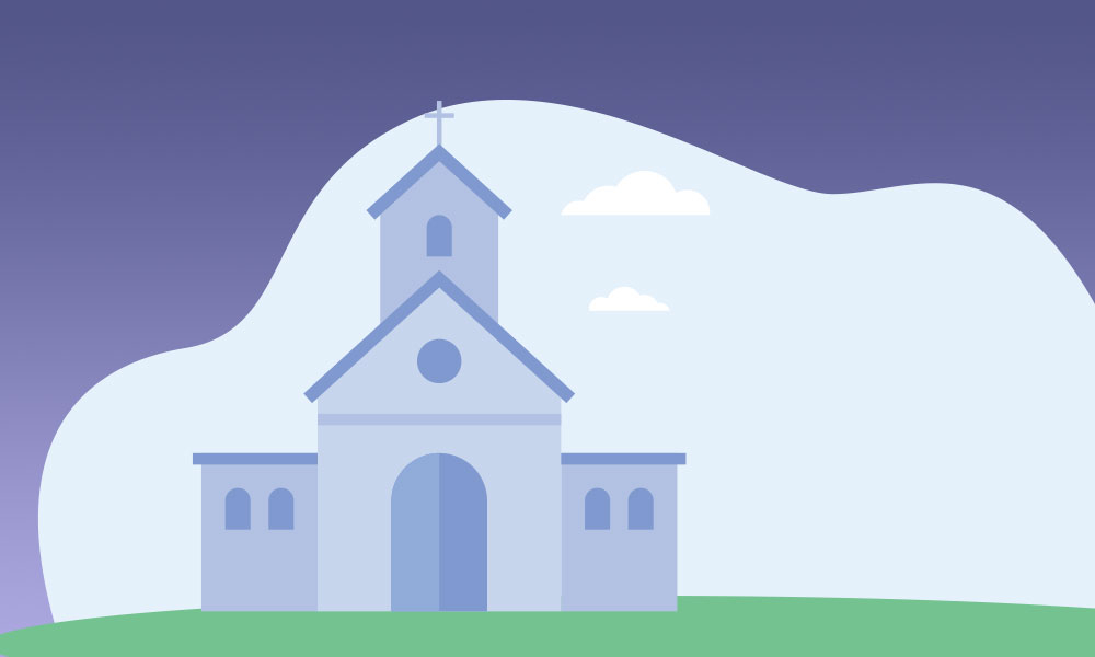 Illustration of a church