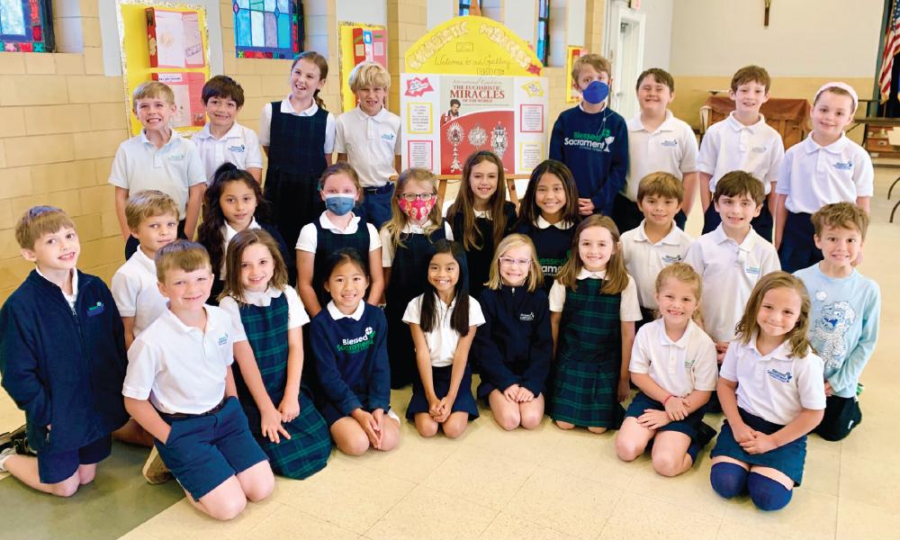 Second-graders learn about the Real Presence