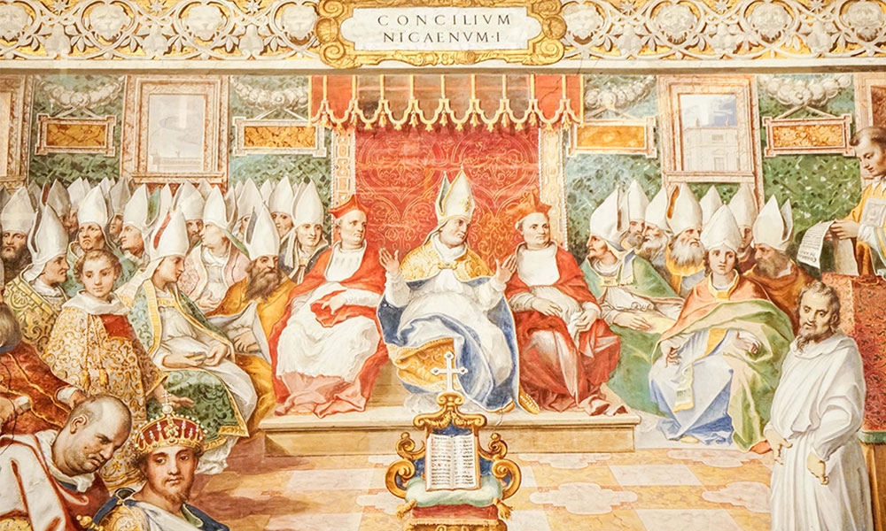 Painting of the first council of Nicaea