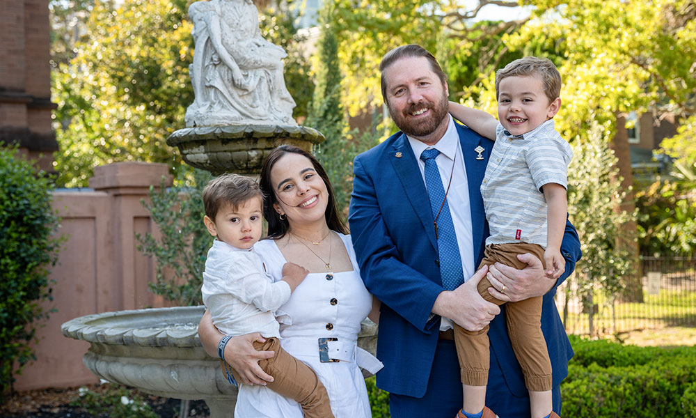 Brandon Chambers and family